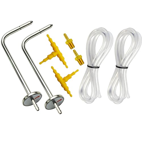 Image of ZIBOO JL3MN Manometer Probe Kit, Compatible with Klein Tools ET180 Digital Manometer Compatible with Fieldpiece JL3KM2, SDMN5,SDMN6,ADMN2,HVAC Pitot Static Tube Fit