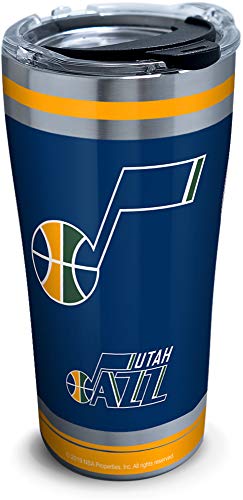 Tervis Triple Walled NBAÂ® Utah Jazz Insulated Tumbler Cup Keeps Drinks Cold & Hot, 20oz - Stainless Steel, Swish