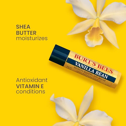 Image of Burt's Bees 100% Natural Moisturizing Lip Balm, Wild Cherry and Vanilla Bean - 2 Tubes
