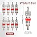100Pcs Premium Tyre Tire Valve Cores, Valve Stem Core Replacement Kit, Stems Standard, Universal for Most Models of Cars, Trucks, Motorcycles and Bicycles