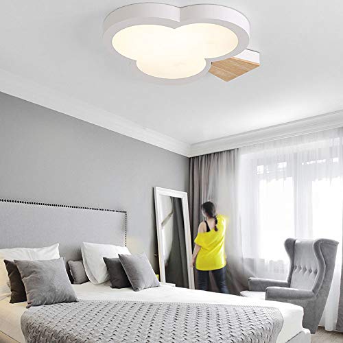 Grand lustre nordique plafonnier LED forme d'arbre lampe bois réglable salon