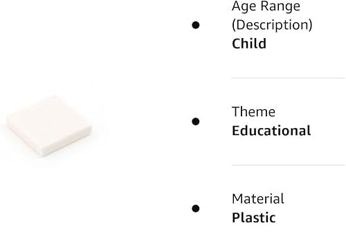 Miniatura 4 de Azulejos de construcción clásicos, azulejos blancos de 2 x 2, 100 piezas, compatibles con piezas y piezas Lego 3068 (color blanco)