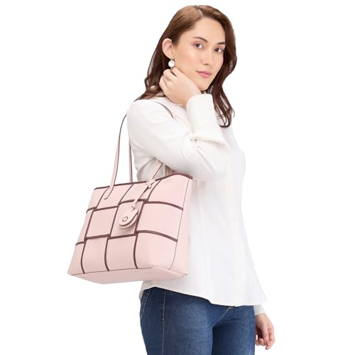 Image of Caprese Modica Tote Bag, Medium | Stylish Handbag for Women with Multi-Compartment | Spacious, Versatile Office & Daily Essentials Tote | Comfortable Strap, Zip Closure