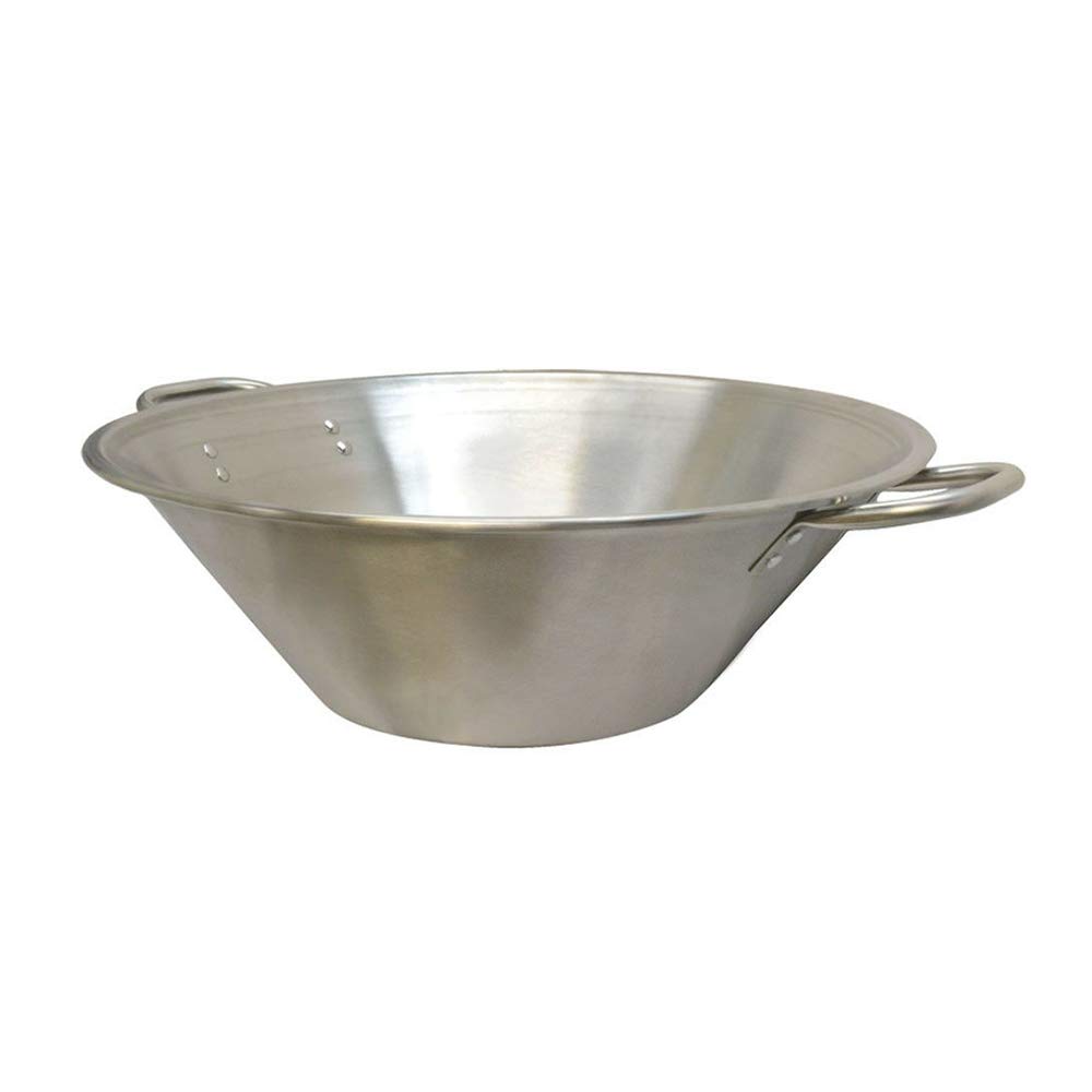 Thaweesuk Shop New 22-1/2 Inch Carnitas Cazo Stainless Steel Caso Pot Pan Wok Gas Stove Heavy 22-1/2