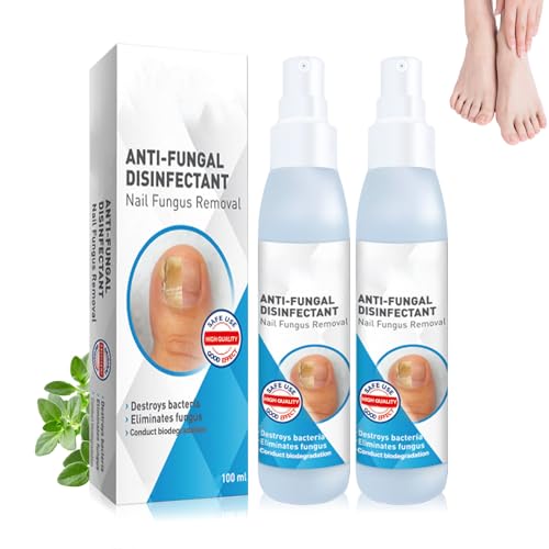 2 Stück Fußpflege-Spray Fuß-Behandlung Schutzspray Unterstützt ein Verbessertes Fußklima Fußspray Pflegt Haut & Nägel für Nagel und Fußpflege (100ml*2)