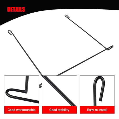 Image of 24 Inch Mud Flap Anti Sail Bracket, 1 Pair Mudflap Hanger Holder fit for Trucks and Trailers