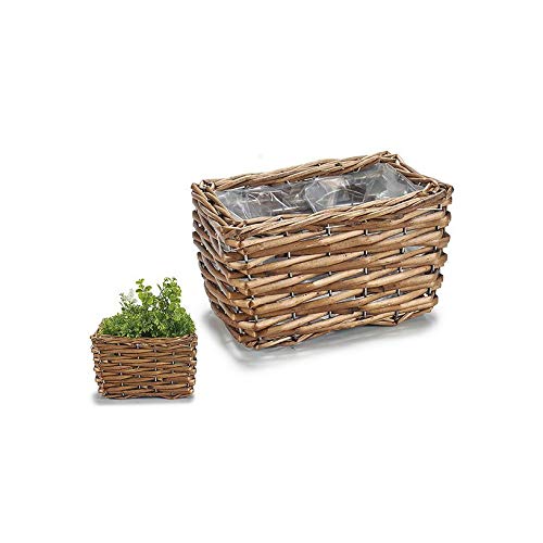 Vimini basket Senza manici recttangolare 19 x 10.5 x 13.5 cm approx.