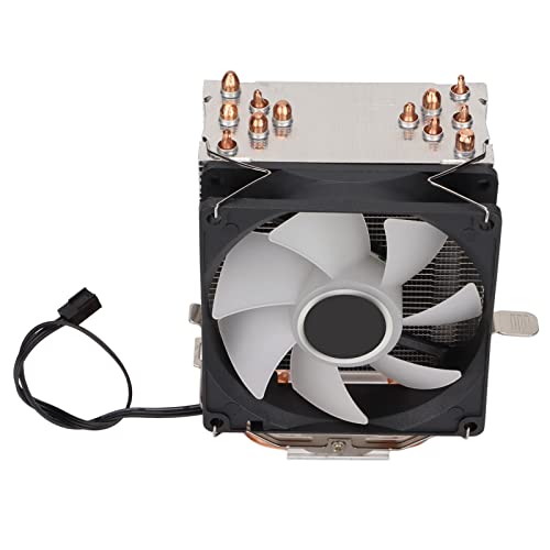 Refroidisseur de processeur RVB à contact direct avec ventilateur silencieux en métal