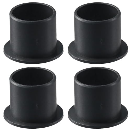 SHUATI Oilless Bushings 4pcs Black Self-lubricating POM Wrapped Ball Bearing Flanged Sleeve Bearings Lectrical Equipment(20x23x21mm)