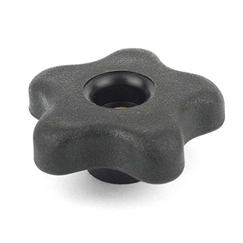 BIG HORN 19707B 5 Star Thru Knob Thread 1/4-20