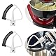 IUSOT Flex Edge Schlägel für KitchenAid Mixer, Flexibler Flachrührer mit Silikonkanten, KitchenAid Zubehör für 4.5-5 Quart Schüsseln, Metall Küchenhelfer-Aufsatz, Kompatibel mit KitchenAid Stand Mixer