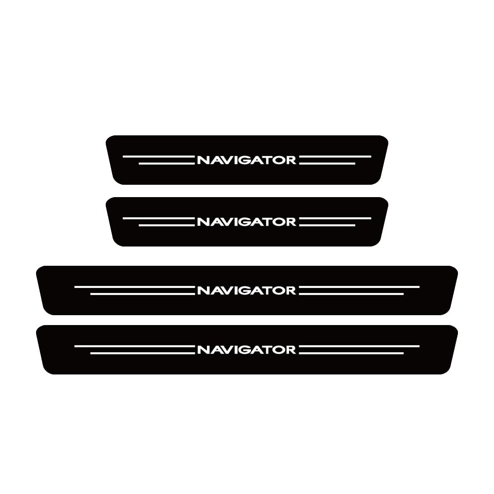 SDYAYFGE 4Pcs Kick Plates Car Door Sill Protector,for NAVIGATOR