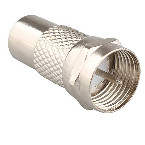 Jopto 3PCS TV Aerial Coaxial Cable F-Connector Male Satellite Sky TV Aerial Coax Plug to RCA Female Jack RF Coax Aerial Male Adapter F Type Screw Male to RCA/PHONO Socket Adapter Converter - Image 4