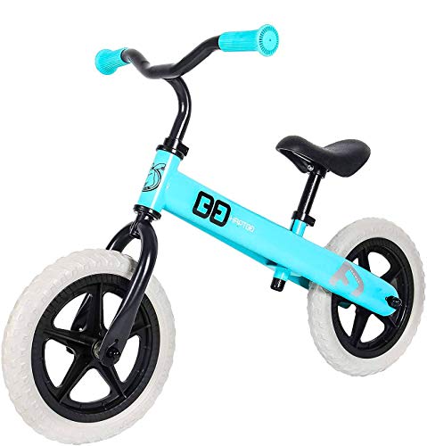 HAPTOO Laufrad ab 1-5 Jahre aus Stahl, Lenker-und Sattelhöhenverstellbar, 10+ Farben Laufräder für Jungen und Mädchen 2-5 Jahre / 90-120 cm, 12 Zoll - 5