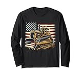 Photo Gallery bandiera americana bulldozer patriotic maglia a manica Photo Gallery bandiera americana bulldozer patriotic maglia a manica