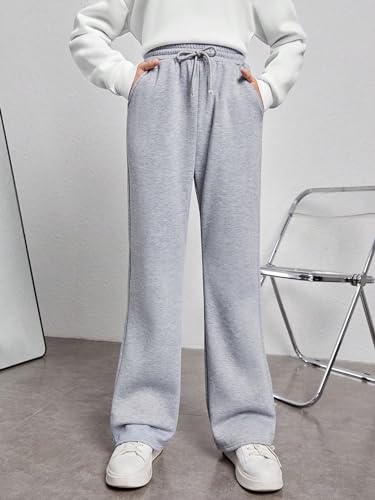 Girl's Jogger Sweatpants High Waist Wide Leg Baggy Pants Casual Gym Workout Pants2