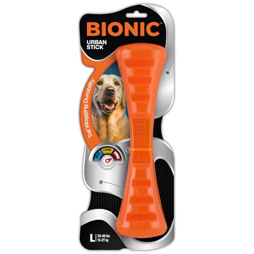 BIONIC Urban Stick Dog Toy, Large - Interactive Dog Chew Toy for Dogs Between 30-60+ lbs. (13-27+ kg.)