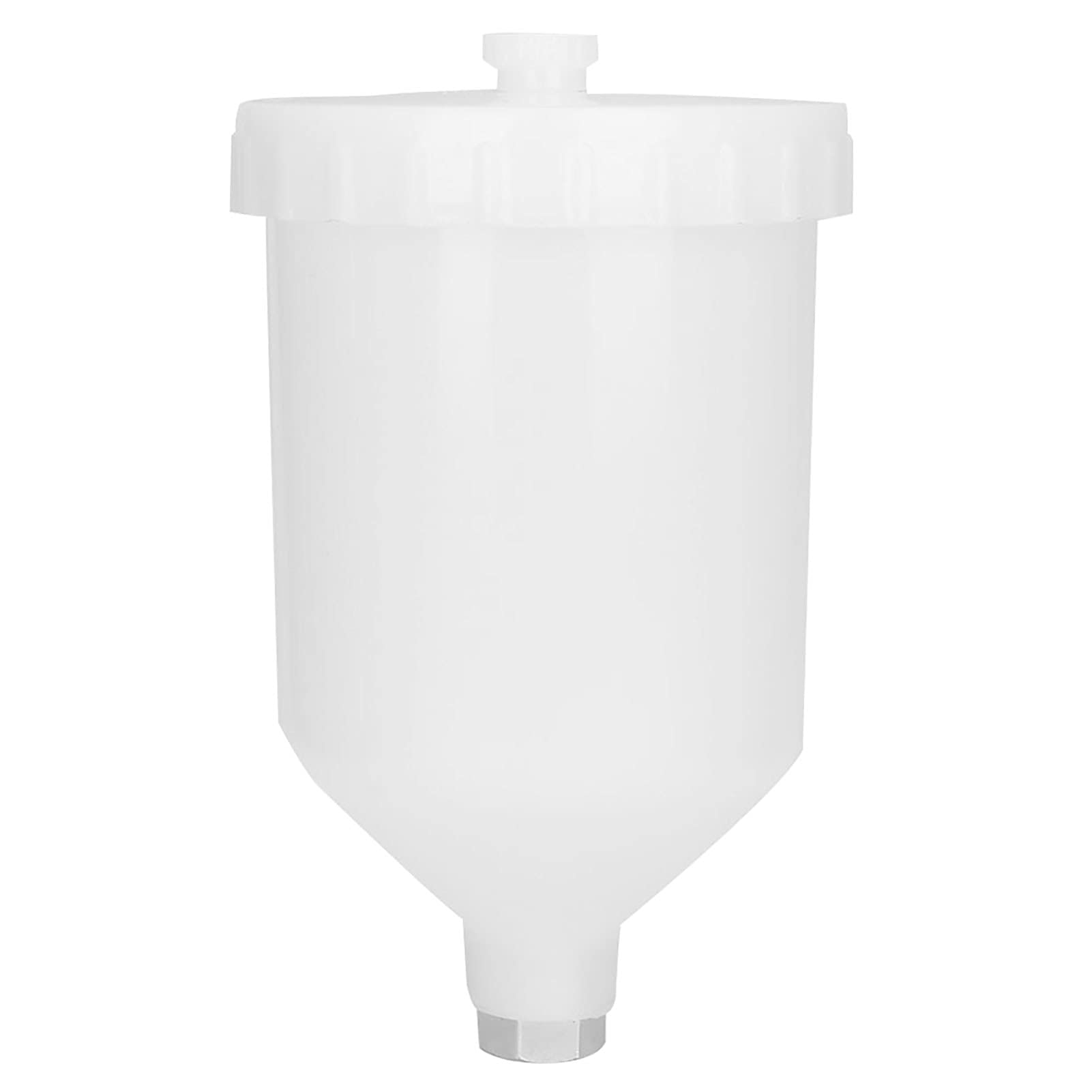 Spray Gun Cup, 600ml Spray Gun, Gravity Spray Gun, Pot Plastic Stainless Steel Threaded Connector Airbrush Plastic Paint Cup Oil Resistant Spray Gun Paint Cup Hand Tool Accessories