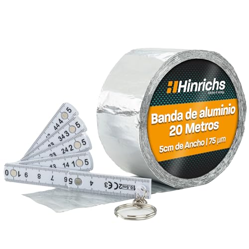 Hinrichs Cinta Aluminio Adhesiva 20m x 50mm