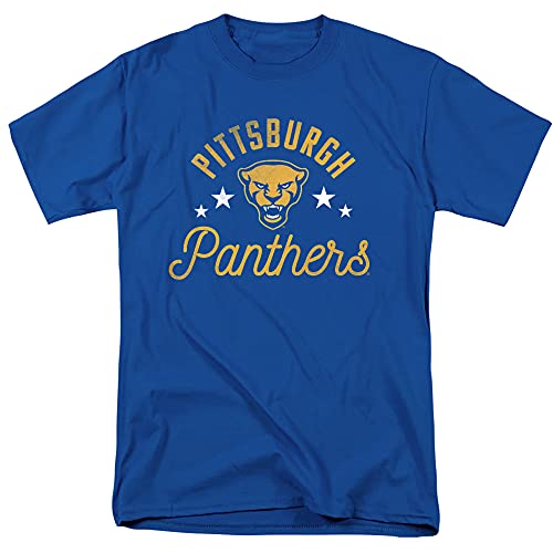University of Pittsburgh Official Panthers Short Sleeve Mens Cotton T-Shirt Royal Large
