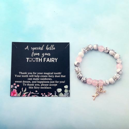 BAUNA Tooth Fairy Gifts First Lost Tooth Gift Tooth Fairy charm Bracelet For Lost Teeth Dentist Gift Dental Jewelry3