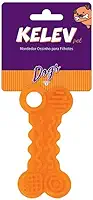 JAMBO PET Mordedor para Cachorro, Ossinho Kelev, para Filhotes, Feito de Plastico - Laranja