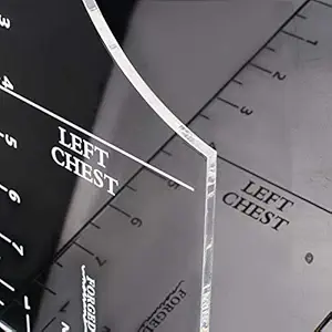 MHT T-Shirt Alignment Tool - Centering Tool HTV T-Shirt Ruler Guide 16x5inch