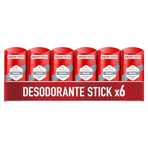 Old Spice Original Desodorante En Barra Para Hombres 50 ml x 6,...