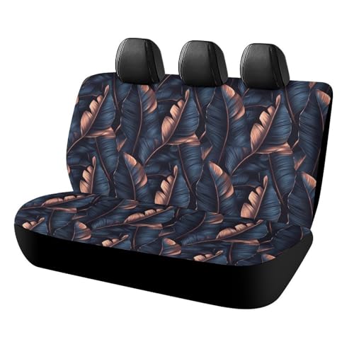 Housses de siège arrière pour camions et VUS en tissu respirant à motif plantes tropicales