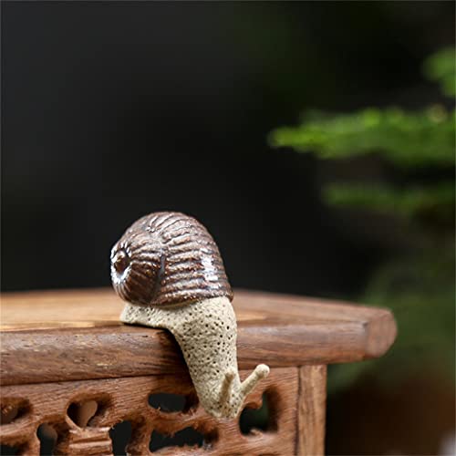 Escargot en céramique Feng Shui pour accessoiriser un micro paysage zen