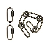 Aspen Creative, Latón antiguo, 21123-07-1, cadena de acero resistente y dos conectores de enlace rápido/luz de botón/plantas/1 pie, calibre 8