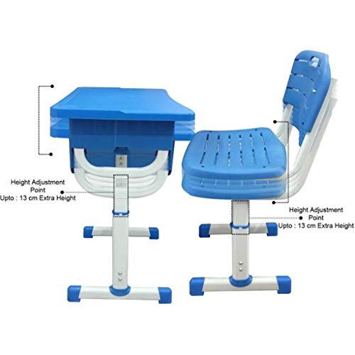 image for LINGDANG Kids Desk and Chair Set, Height Adjustable Kids Study Table a