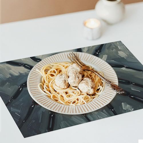 Sets de table effrayants lavables et antidérapants pour buffet - 8