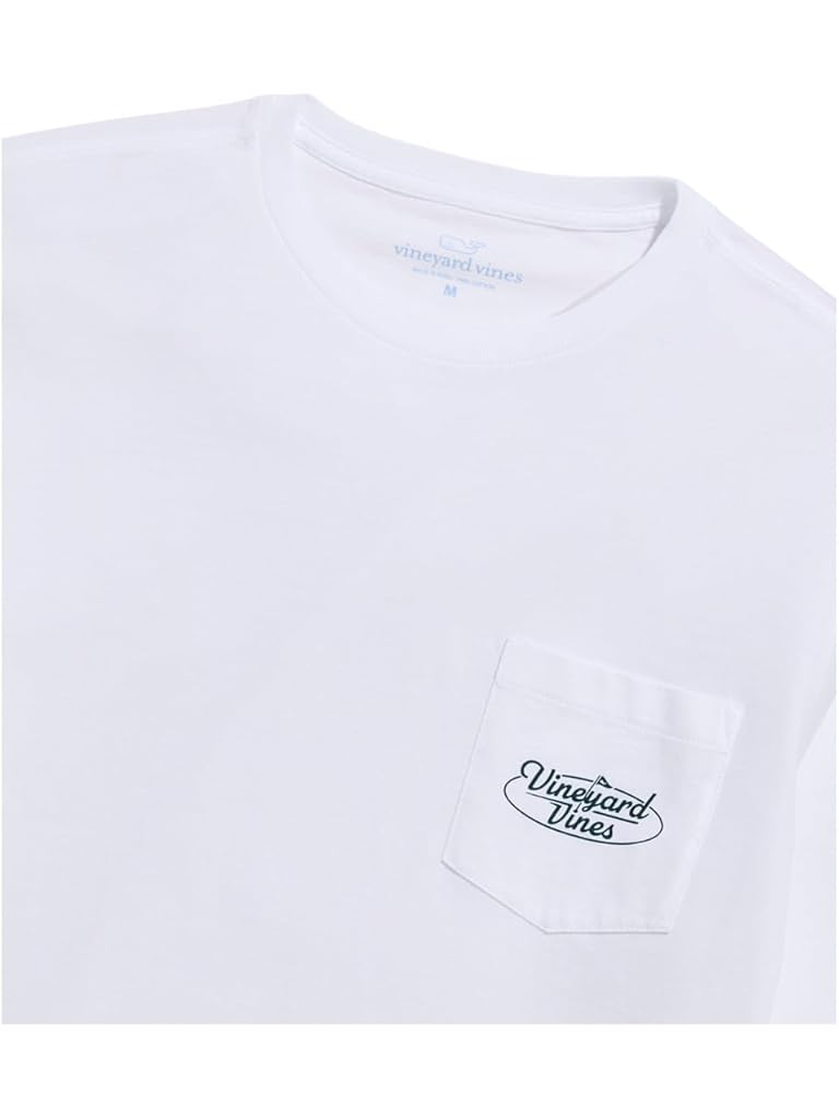 Blue Vineyard Vines Golf Flag Logo Long Sleeve Tee