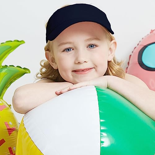 The Hat Depot Kids 100% Cotton Sport Quick-Adjust Strap Closure Sun Protect Golf Visor Cap Hat2