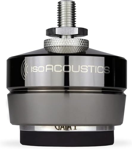 IsoAcoustics Gaia Series Isolation Feet for Speakers & Subwoofers (Gaia I, 55 lb Max/Unit) – Single Unit