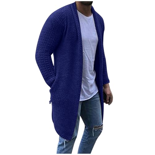 Pull avec Cordon de Serrage Tricoté Veste Mi Saison Homme Casual