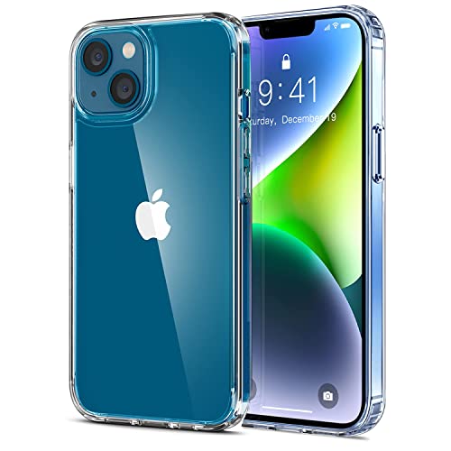 Mouyou Clear Case für iPhone 14 Hülle, Transparent Stoßfeste Handyhülle [Vergilbungsfest] Dünn Durchsichtig rutschfest Schutzhülle für iPhone 14 Cover 6,1 Zoll - Crystal Clear Cover