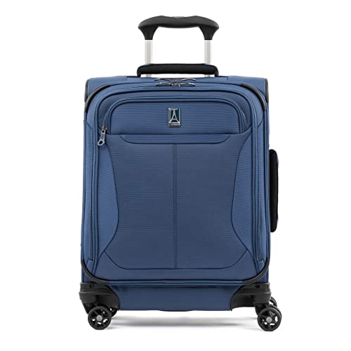 Travelpro Tourlite Softside 19' Luggage with 4 Spinner Wheels, Lightweight Suitcase, International Carry-On, Blue