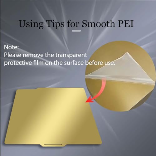 Image of JUUPINE 257x257mm Double Sided Flexible PEI Sheet, Smooth PEI +Textured PEI Surface for Bambu Lab X2D /P2S /P1P /P1S /X1 /X1C /X1E /A1 3D Printer, 3D Printer PEI Spring Steel Build Plate Removable Platform