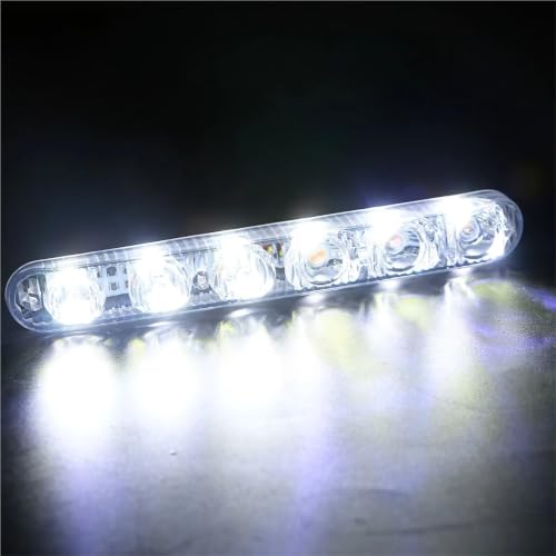 Luces de circulación diurna 12V con 6LED impermeables para coche 4