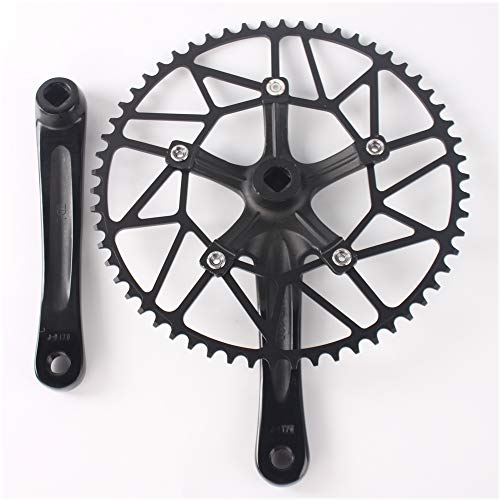 image for BUCKLOS 【US Stock】 Folding Bike 130 BCD Crank, Round Single Speed 