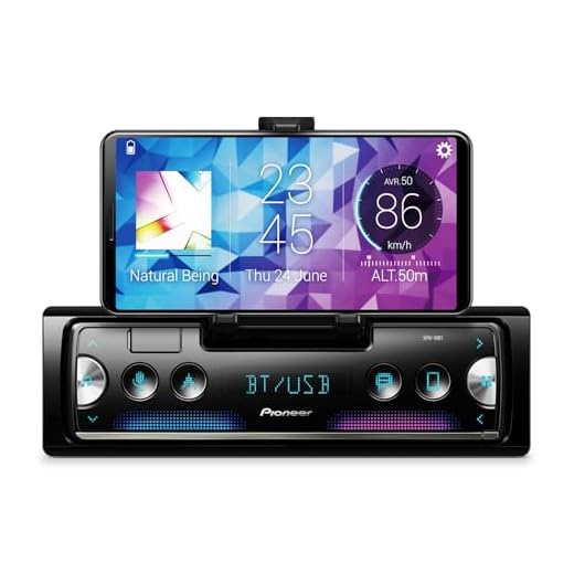 Pioneer SPH-10BT 1-DIN bil in-dash bluetooth digital media-smartphonemottagare