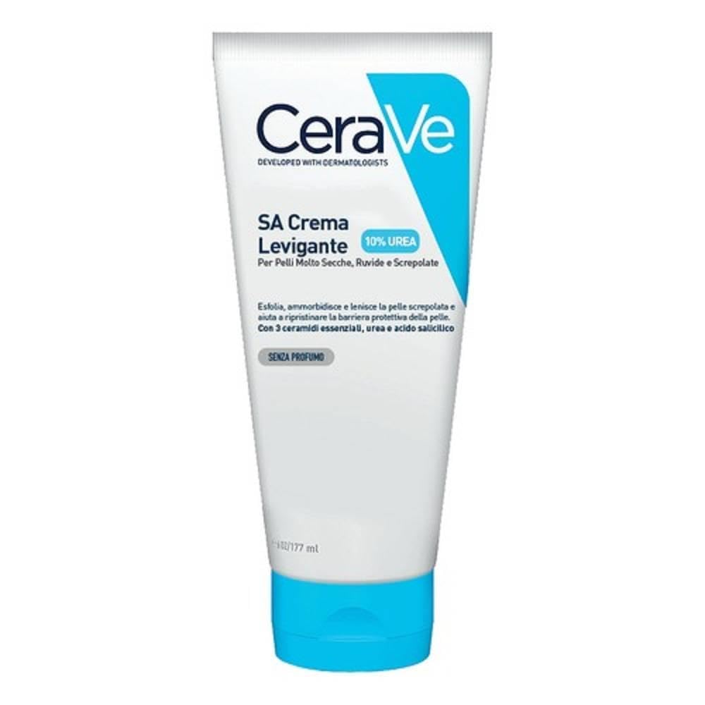 CeraVe Glättende Feuchtigkeitscreme, Bei Trockener, rauer oder unebener Haut, Mit Hyaluronsäure, Urea, 3 essenziellen Ceramiden, Auch bei Allergien, 177 ml