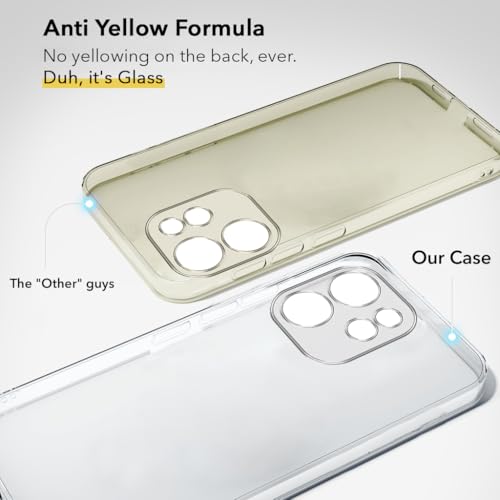 Image of Jkobi Lifetime Anti-Yellow Clear Back Cover Case for Oppo Reno15 Pro 5G | Oppo Reno 15 Pro 5G (Sleek Hard Crystal | Shockproof and Camera Protection)
