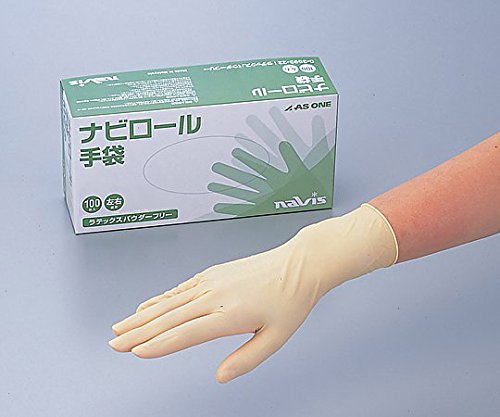 ナビス 使い捨て手袋 ラテックスグローブ S×5 M×3 各100枚入り