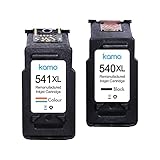 WAS SIE ERHALTEN: Kamo 540 541 XL Multipack, einschließlich 1x Schwarz, 1x Dreifarbig und 1 Kopie der Anleitung. Wir stellen 24-monatige Garantie und Kundensupport rund um die Uhr.