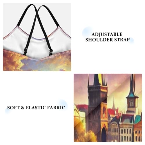 River Buildings Purple Swimsuit for Girls Bathing Suit Swimwear Swimsuits Summer Beach One Piece3