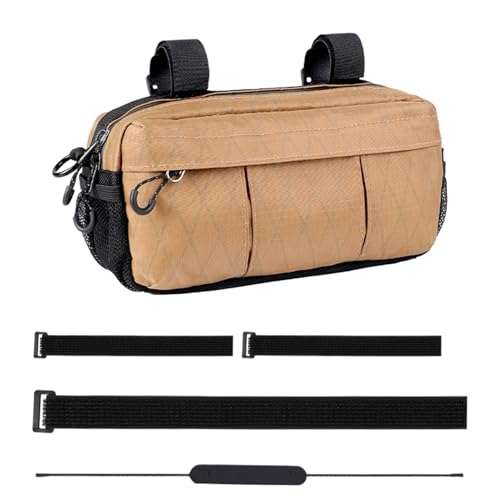 Genérico Bolsa para Manillar,Impermeable Gran Capacidad Riñonera Bicicleta con Almacenamiento Amplio - Alforjas Estilo Trail Urbano Montaña Deportes Exteriores Aventuras Bikepacking