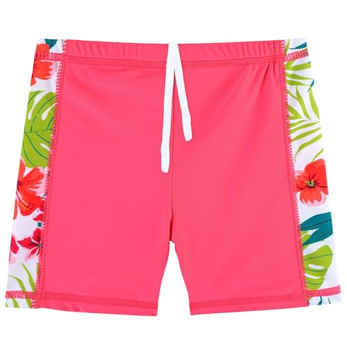 Image of Girls Two Piece Swimsuit Floral UPF 50+ Rash Guard Set Kids Beach Swimwear